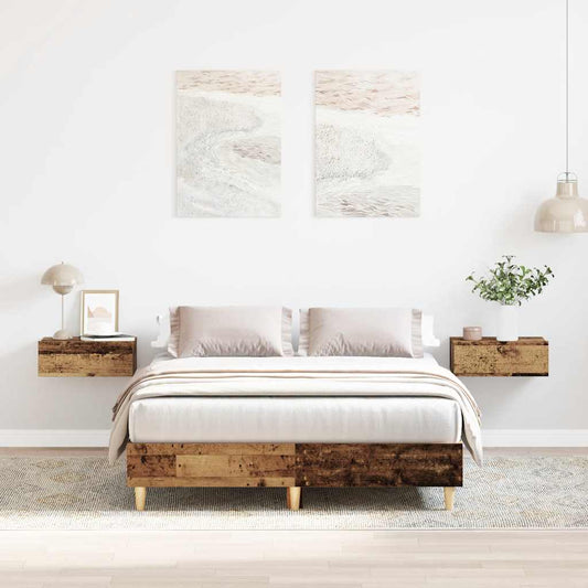 antik fa szerelt fa ágykeret matrac nélkül 120x200 cm