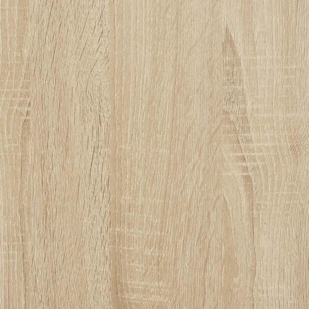 sonoma tölgy színű szerelt fa ágykeret matrac nélkül 90x200 cm