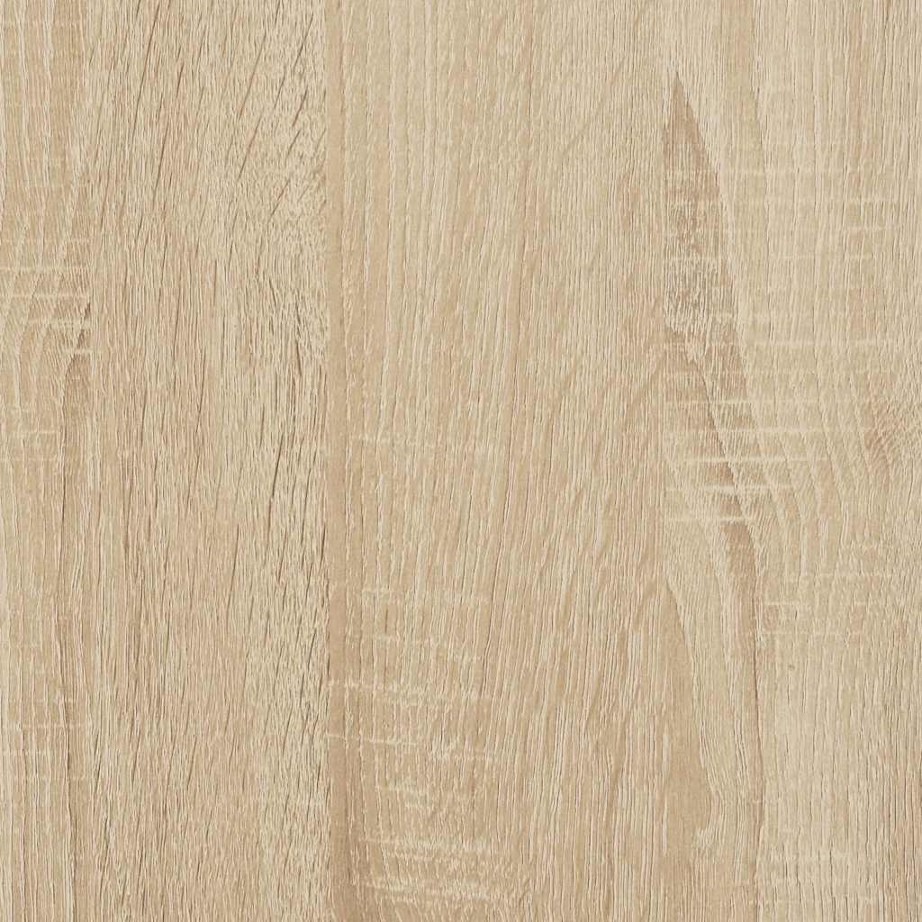 sonoma tölgy színű szerelt fa ágykeret matrac nélkül 90x190 cm