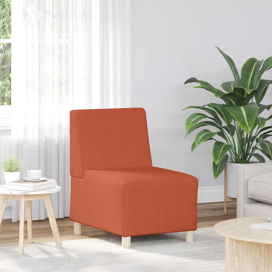 narancssárga kordbársony szövet karfa nélküli kanapészék 55 cm