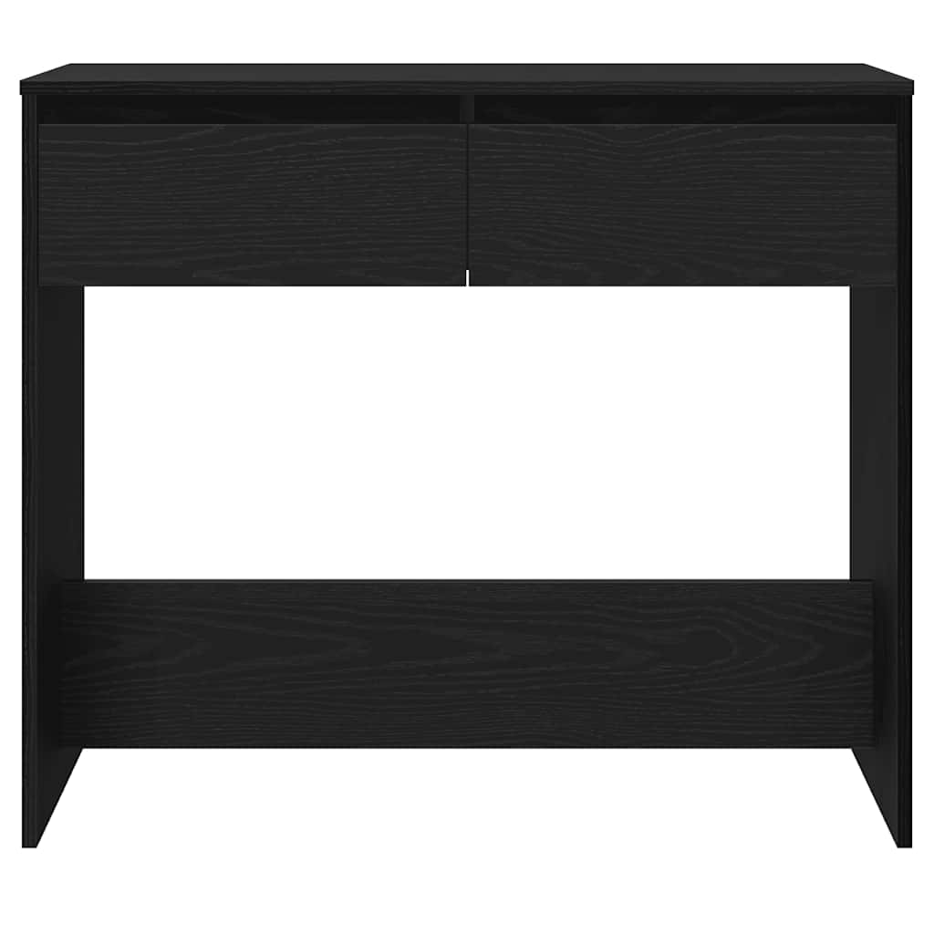 fekete tölgyszínű szerelt fa dohányzóasztal 89x41x76,5 cm