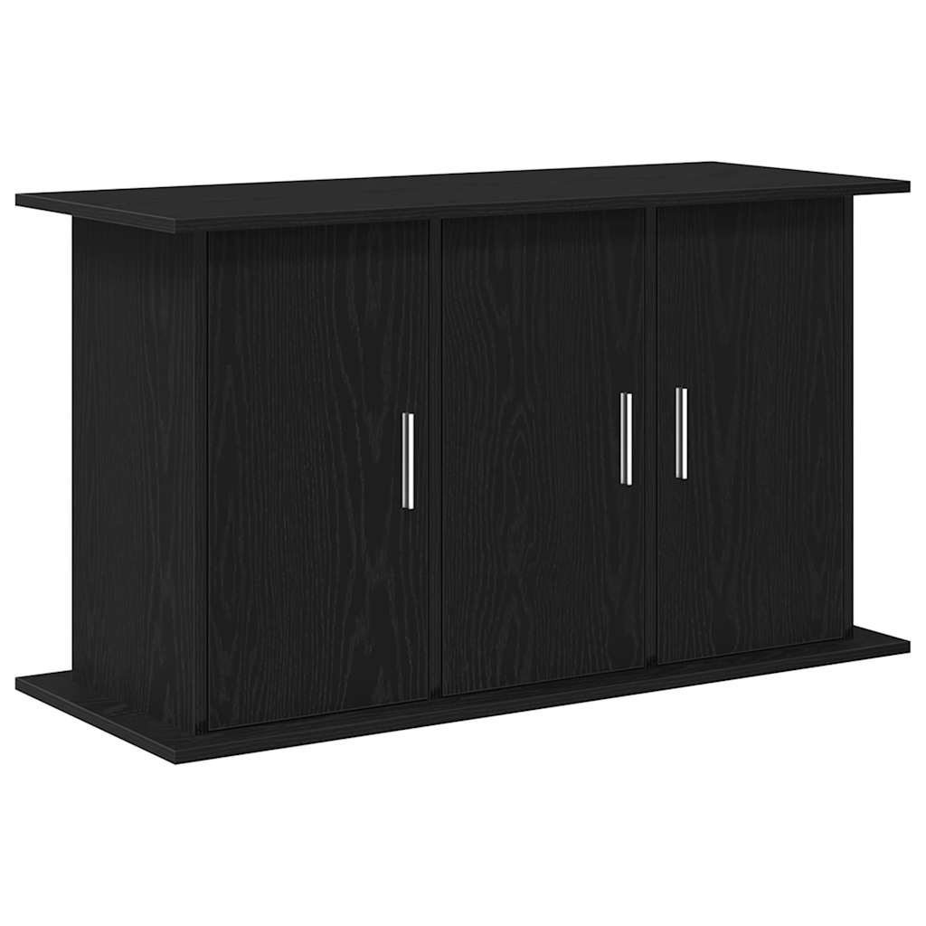 fekete tölgyfa akváriumállvány 101 x 41 x 58 cm
