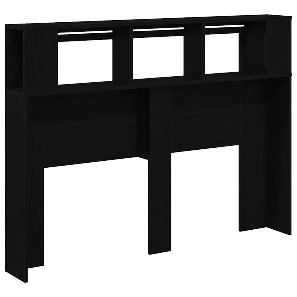 LED ágytámla Musta tammi 140 x 18,5 x 103,5 cm Faanyag