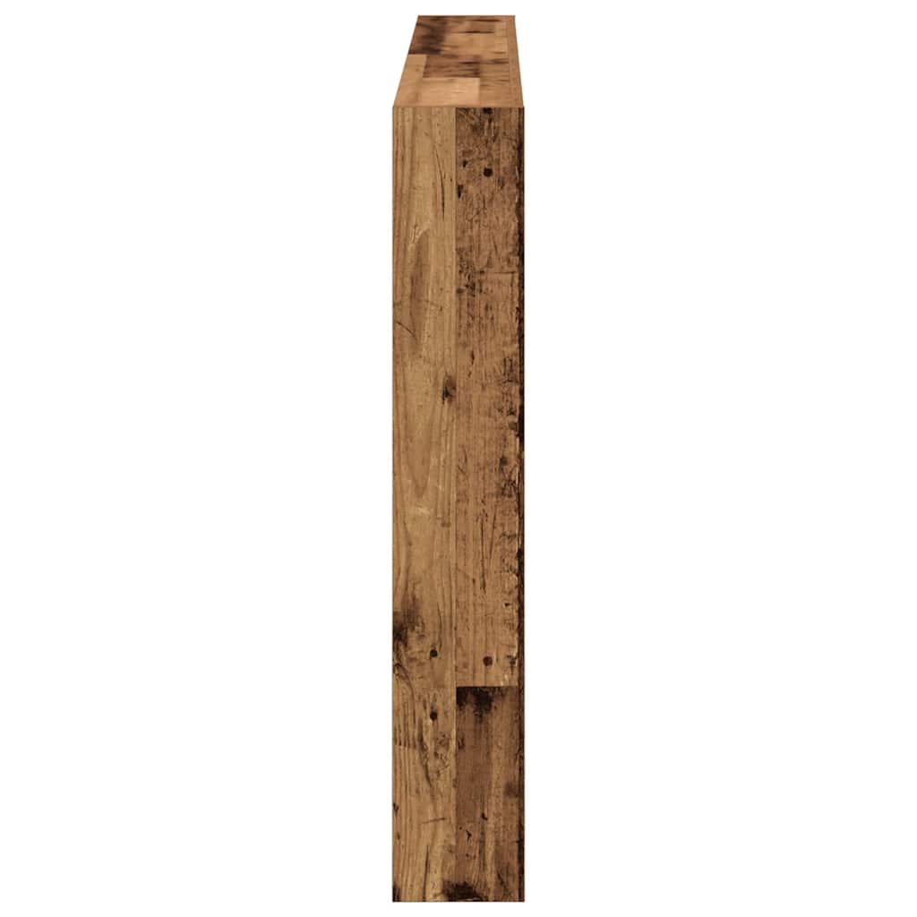 antik fa áthidalószekrény LED-világítással 160 x 17 x 102 cm