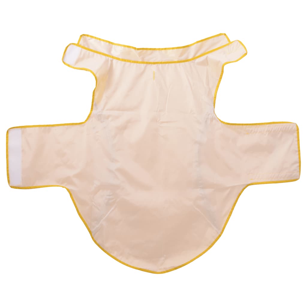 sárga poliészter kutya esőkabát fényvisszaverő csíkokkal 4XL