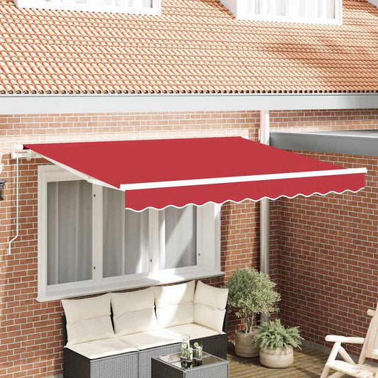 Napellenző ponyva Piros 350 x 250 cm Vászon