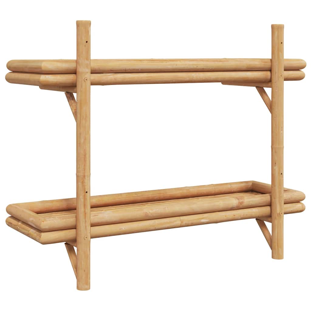 Falifiók polcokkal tárolóval Barna 75 x 26 x 60 cm bambusz
