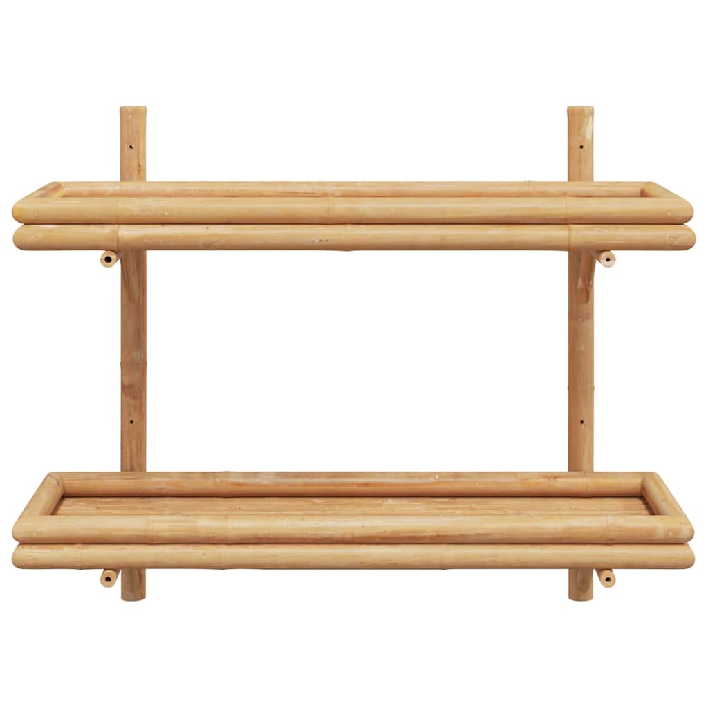 Falifiók polcokkal tárolóval Barna 75 x 26 x 60 cm bambusz