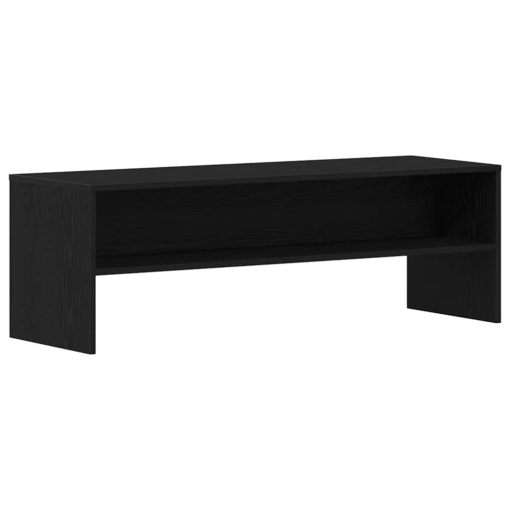 fekete tölgy színű szerelt fa TV-szekrény 120 x 40 x 40 cm