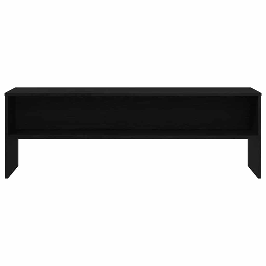 fekete tölgy színű szerelt fa TV-szekrény 120 x 40 x 40 cm
