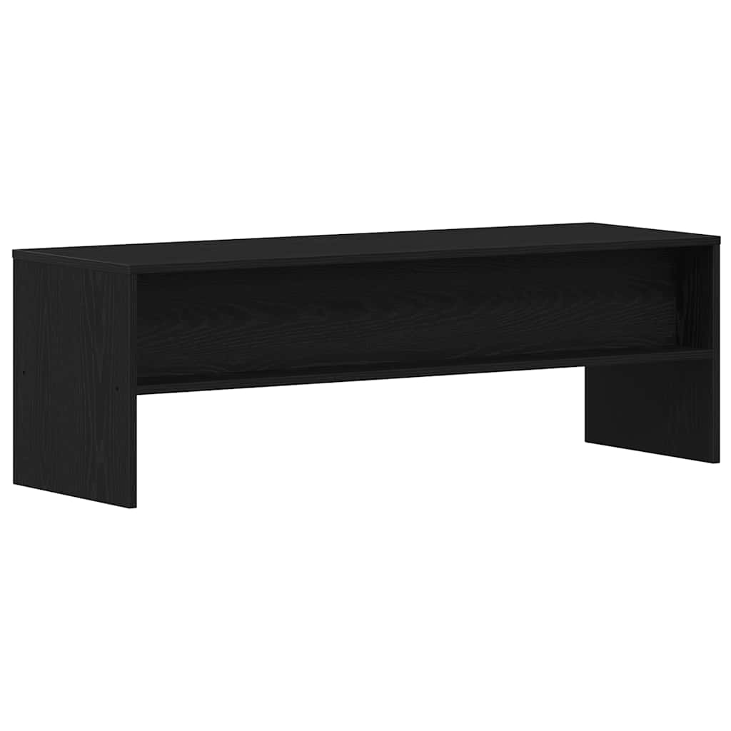 fekete tölgy színű szerelt fa TV-szekrény 120 x 40 x 40 cm
