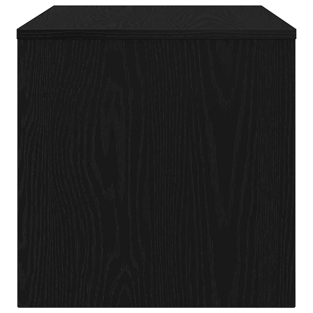 fekete tölgy színű szerelt fa TV-szekrény 80 x 40 x 40 cm
