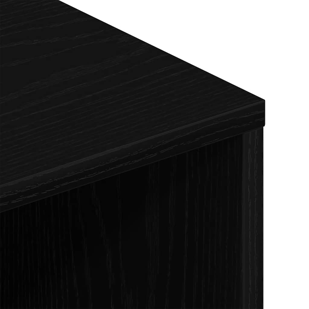 fekete tölgy színű szerelt fa TV-szekrény 80 x 40 x 40 cm