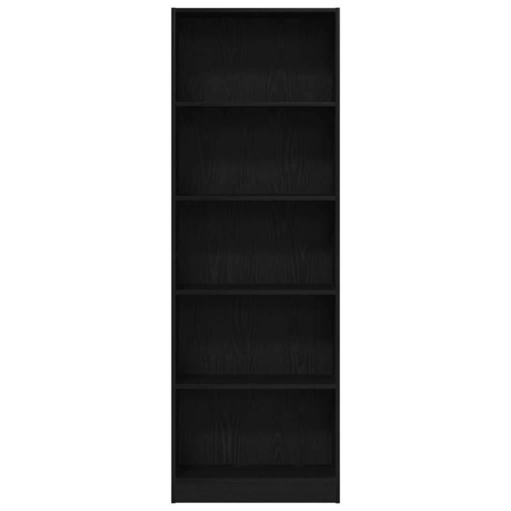 Könyvespolc Musta tammi 60 x 24 x 176 cm Faanyag