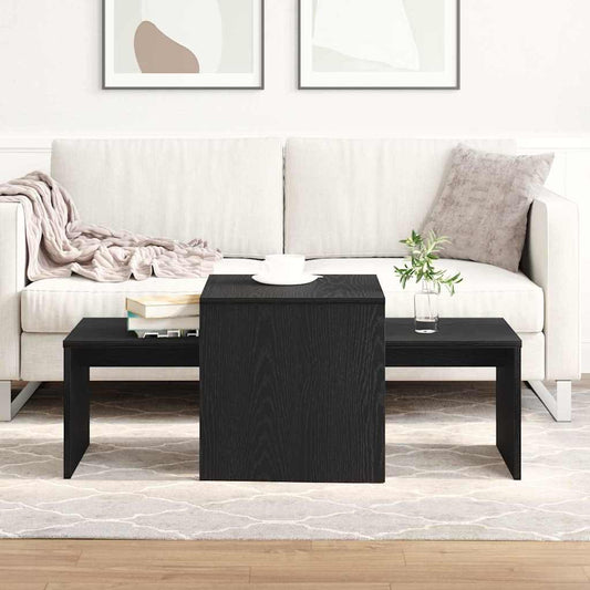 Egymásba helyezhető asztalok Musta tammi 100 x 48 x 40 cm