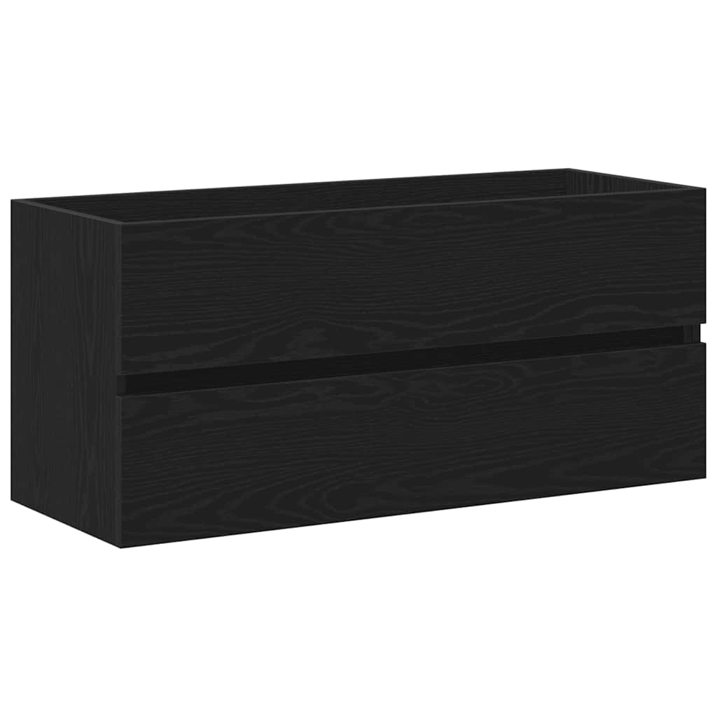 fekete tölgy forgácslap mosdószekrény 100 x 38,5 x 45 cm
