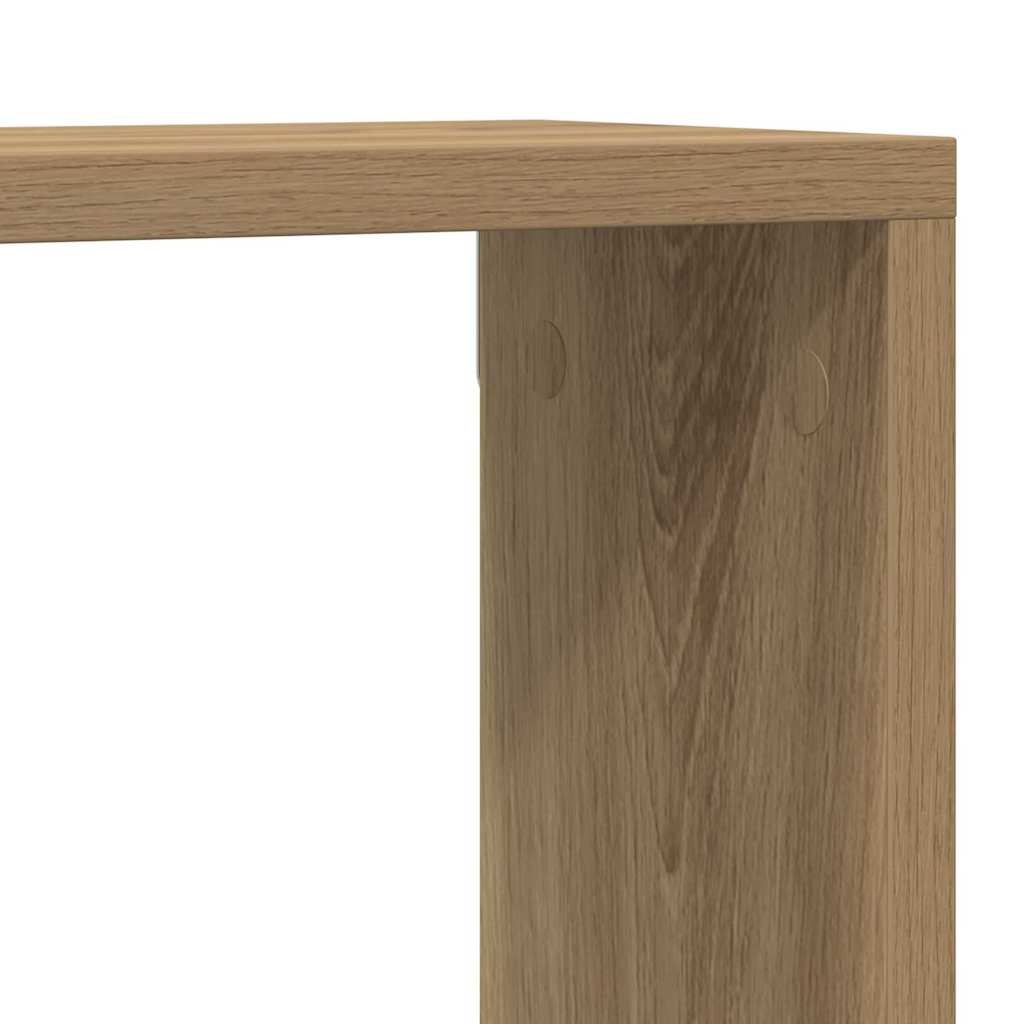 Fali Polc 4 pcs Kézműves tölgy 80 x 15 x 26 cm Faanyag