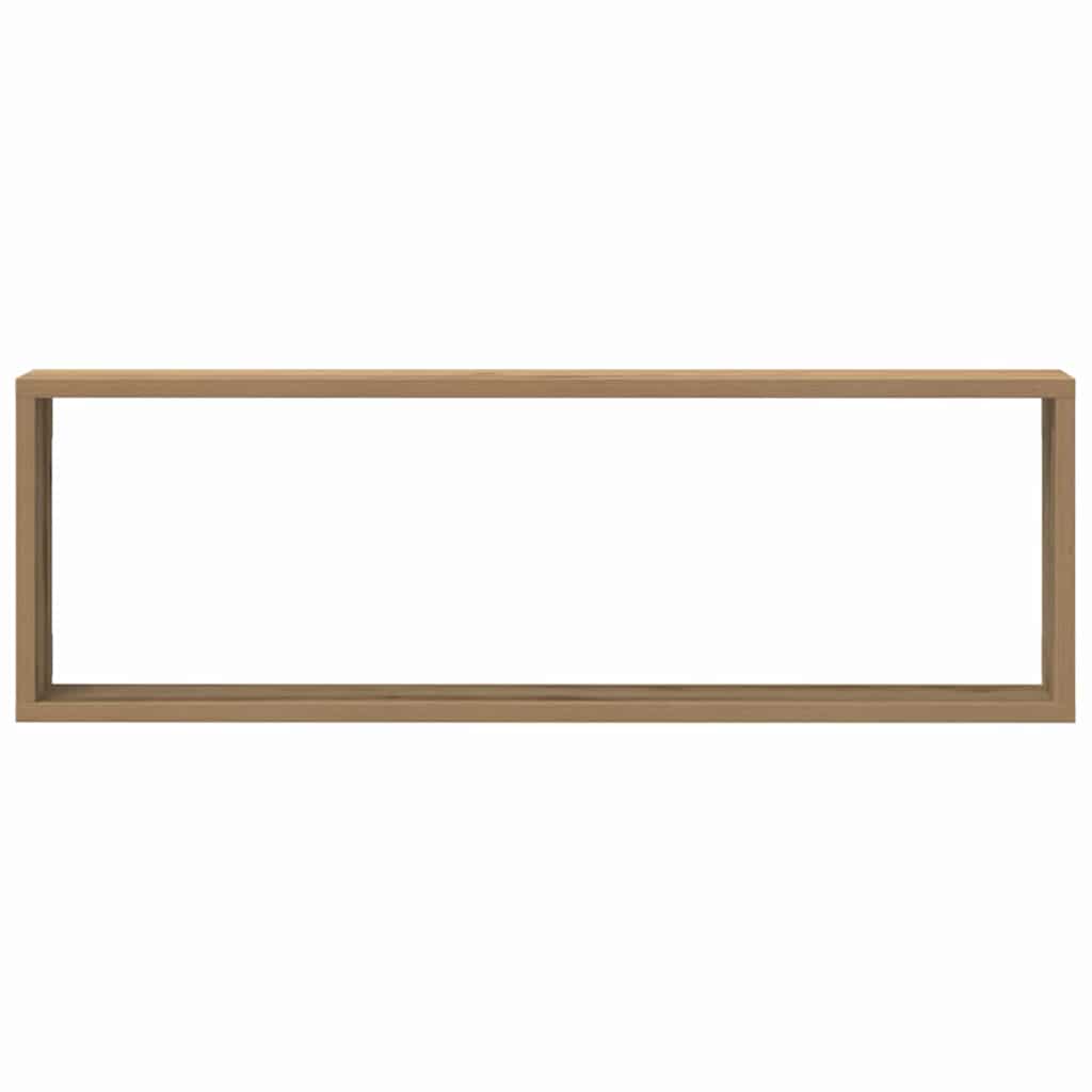 Fali Polc 4 pcs Kézműves tölgy 80 x 15 x 26 cm Faanyag