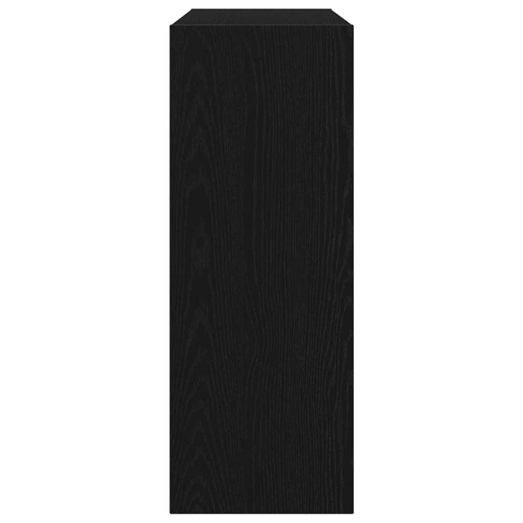 Konzolasztal Musta tammi 105 x 30 x 80 cm Faanyag