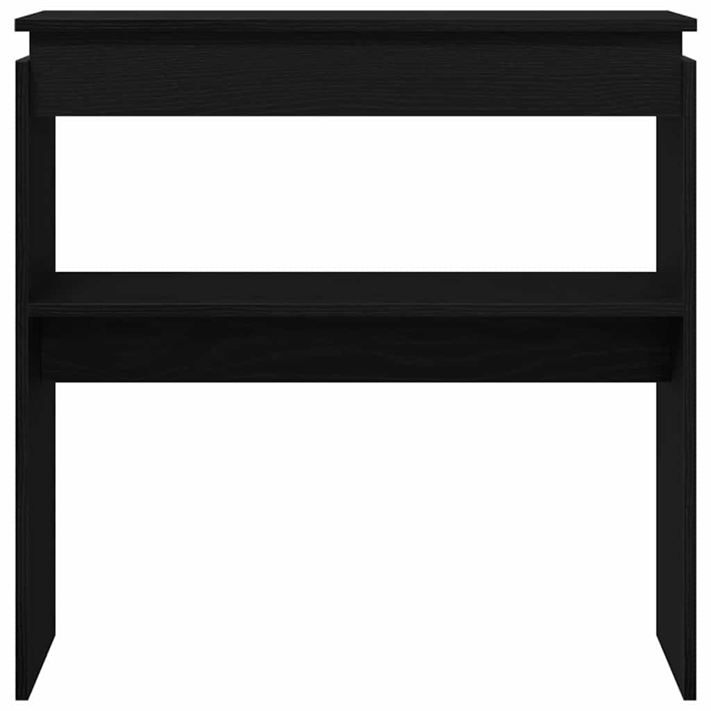 Konzolasztal Musta tammi 80 x 30 x 80 cm Faanyag
