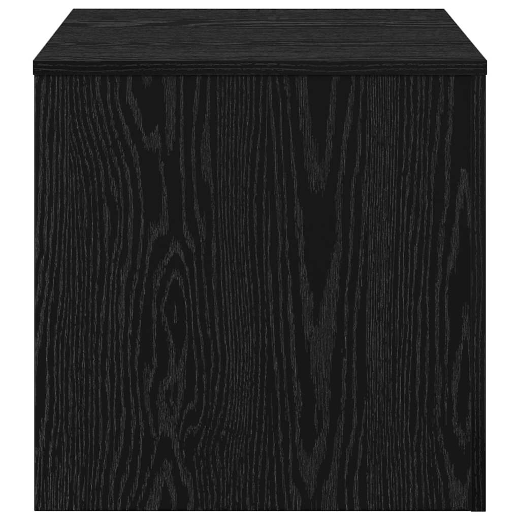 Fészekasztal 3 pcs Musta tammi 45 x 45 x 45 cm Faanyag