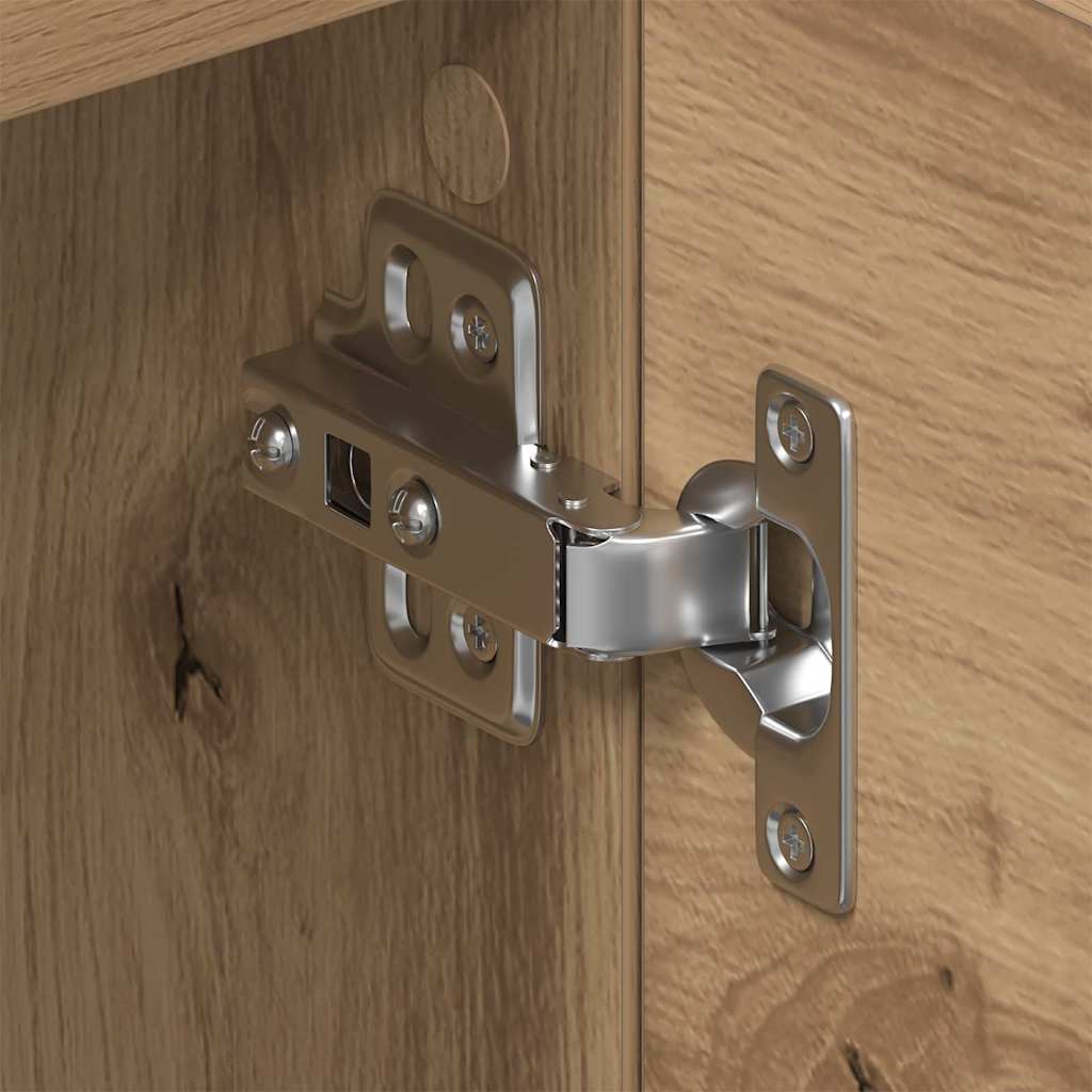 TV szekrény kézműves tölgy 150 x 30 x50 cm Faanyag