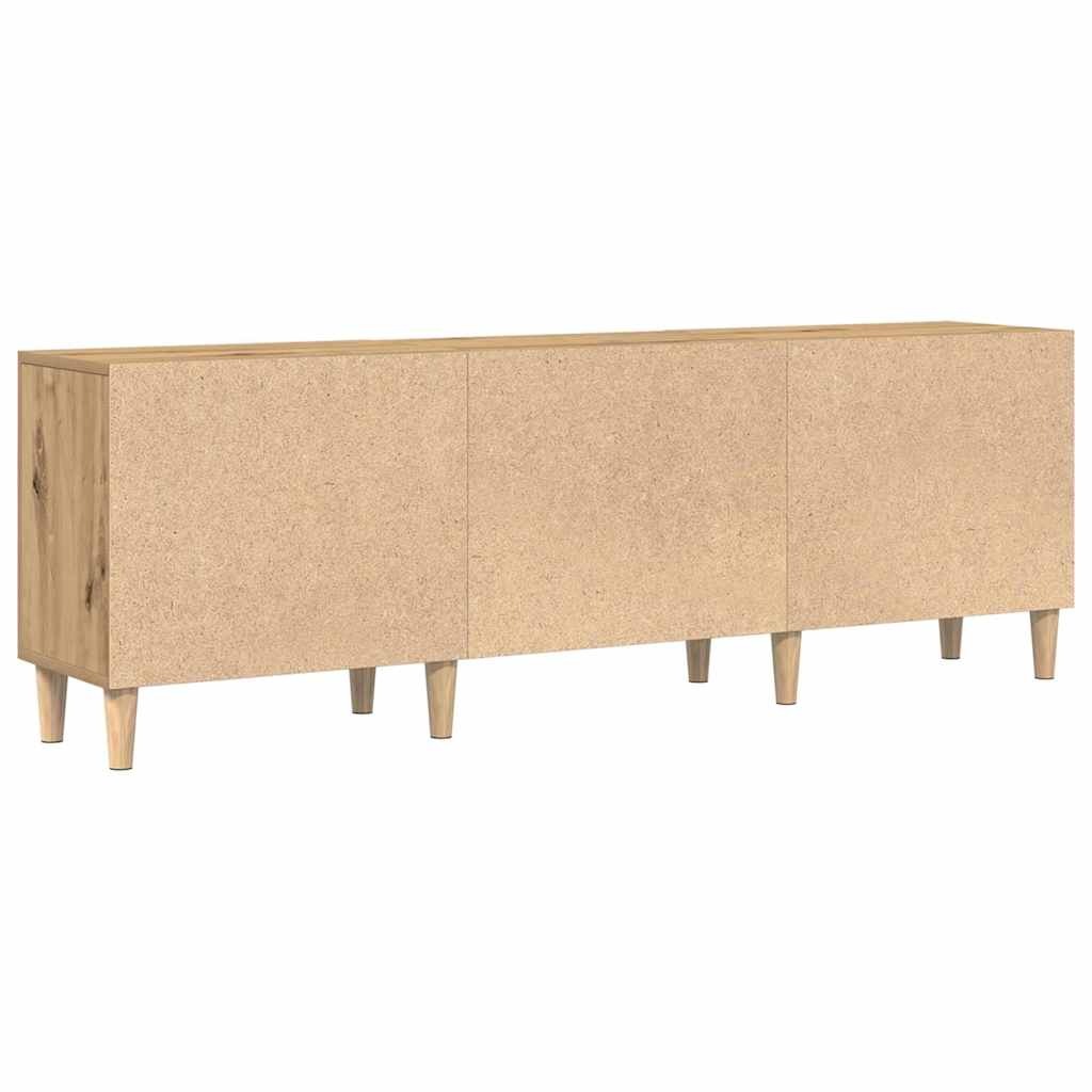 TV szekrény kézműves tölgy 150 x 30 x50 cm Faanyag