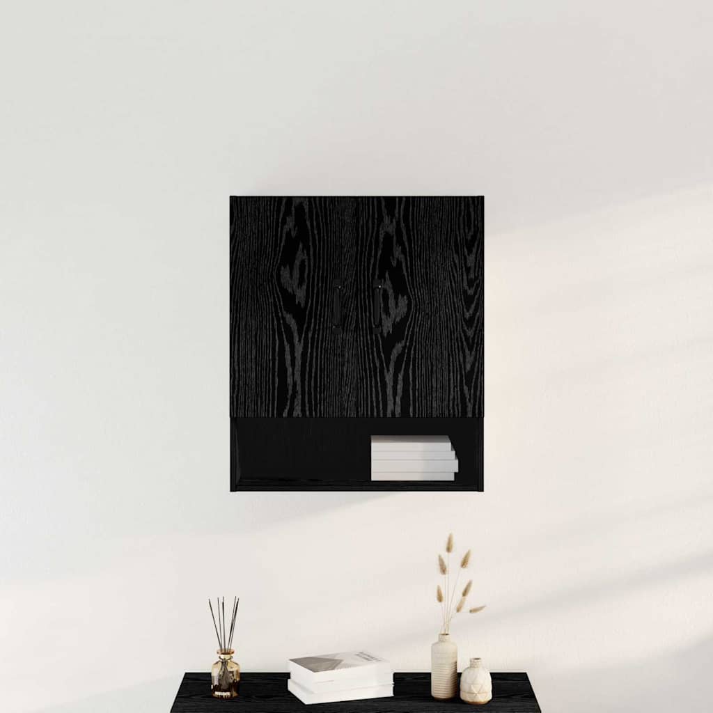Fali Szekrény Musta tammi 60 x 30 x 70 cm Faanyag