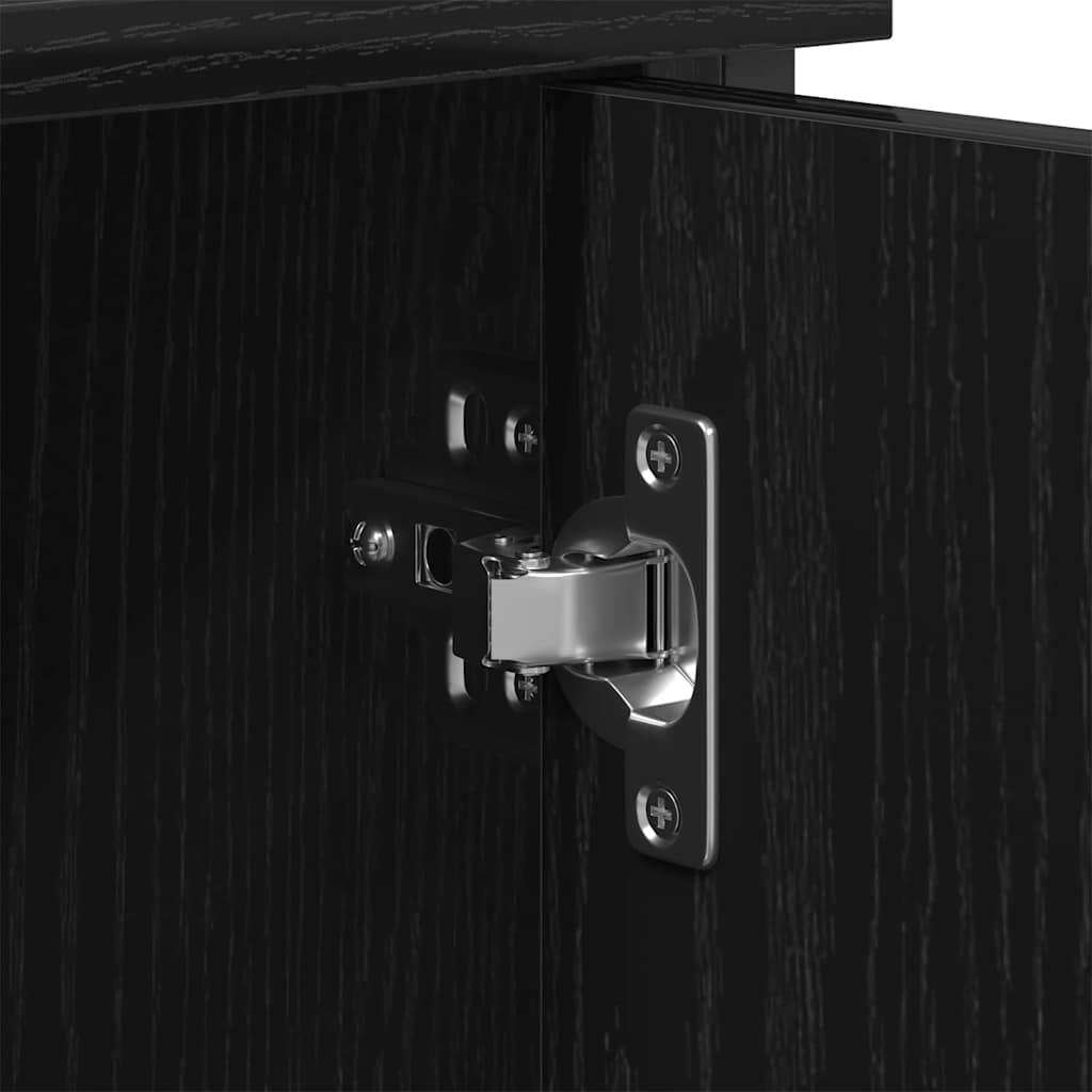 TV szekrény garnitúra Fekete tölgy 101 x 35 x 65 cm Faanyag