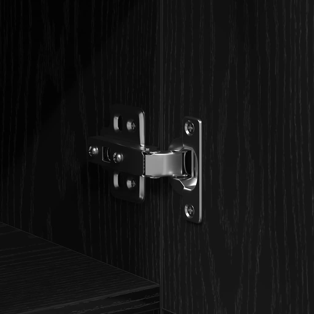 TV szekrény garnitúra Fekete tölgy 150 x 30 x 50 cm Faanyag