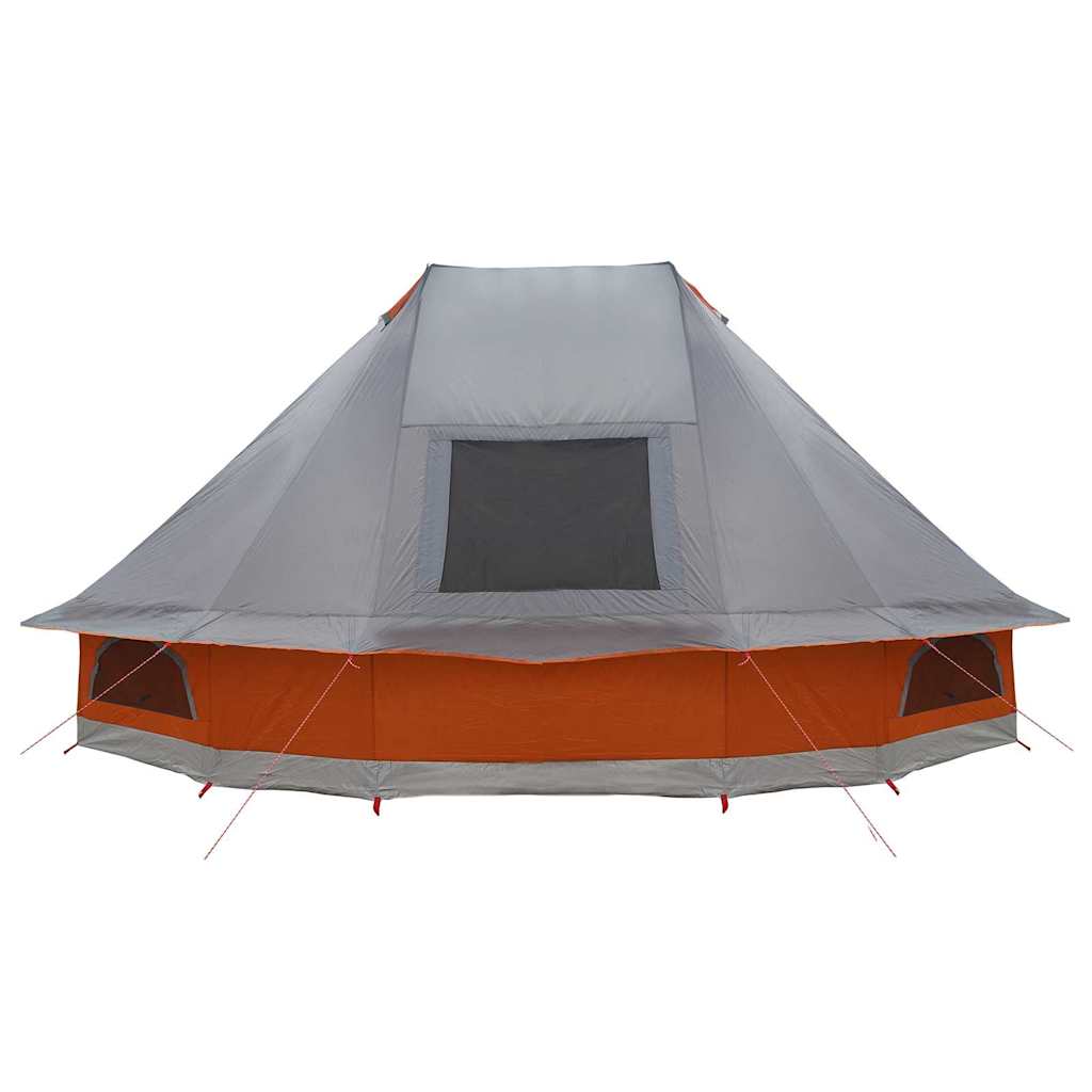 Családi Tipi sátor tetővel Szürke és narancs 466 x 310 x 240 cm