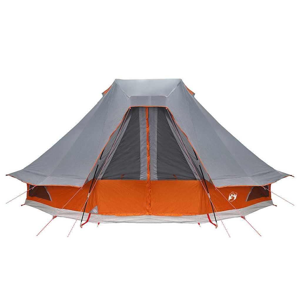 Családi Tipi sátor tetővel Szürke és narancs 466 x 310 x 240 cm