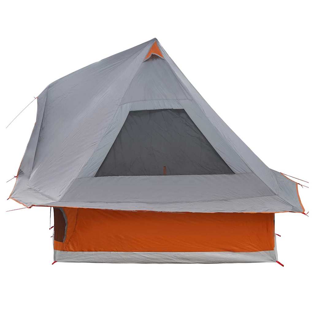 Családi Tipi sátor tetővel Szürke és narancs 466 x 310 x 240 cm