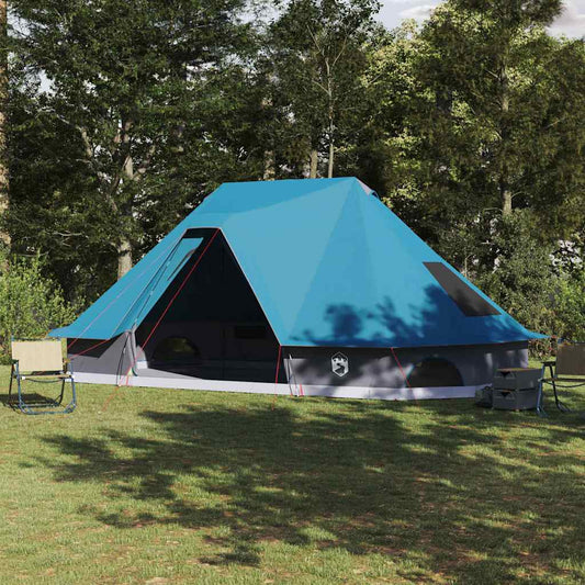 Családi Tipi sátor tetővel Kék 680 x 430 x 270 cm
