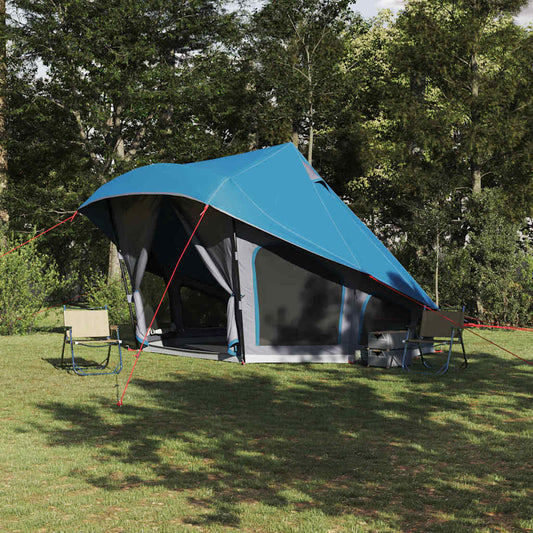 Családi Tipi sátor tetővel Kék és Szürke 508 x 470 x 300 cm