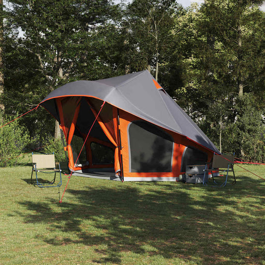 Családi Tipi sátor tetővel Szürke és narancs 508 x 470 x 300 cm