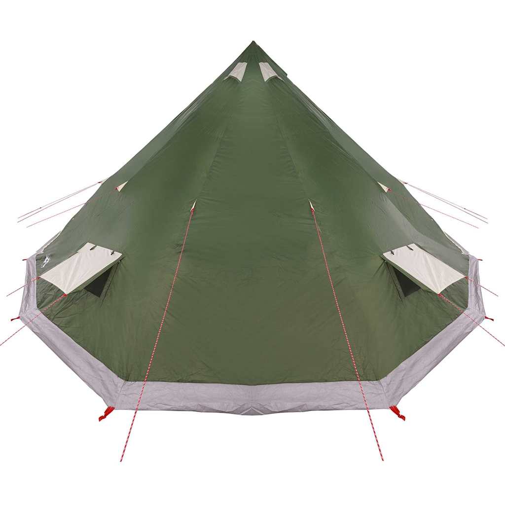 Családi Tipi sátor tetővel Zöld 560 x 560 x 300 cm