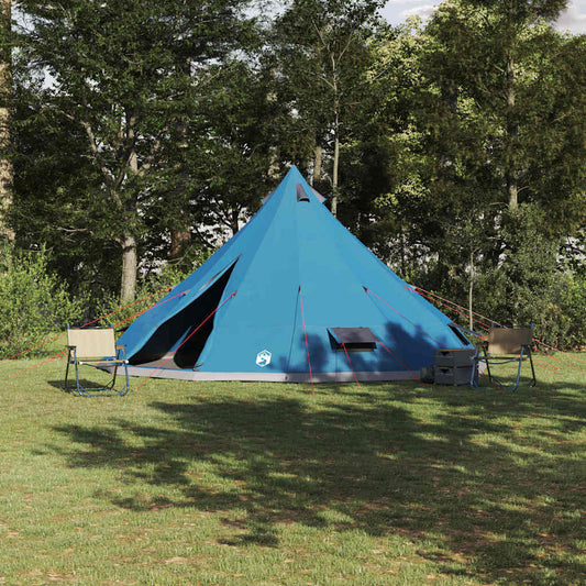 Családi Tipi sátor tetővel Kék és Szürke 560 x 560 x 300 cm
