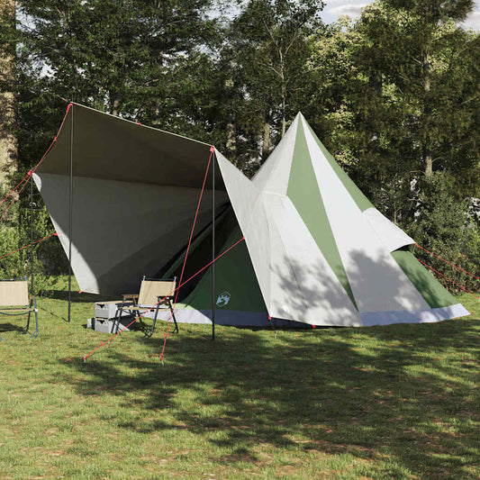 Családi Tipi sátor tetővel zöld és bézs 510 x 690 x 330 cm