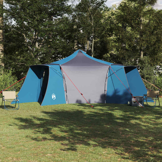 Tipi sátor tetővel Kék és Szürke 492 x 492 x 275 cm szövet