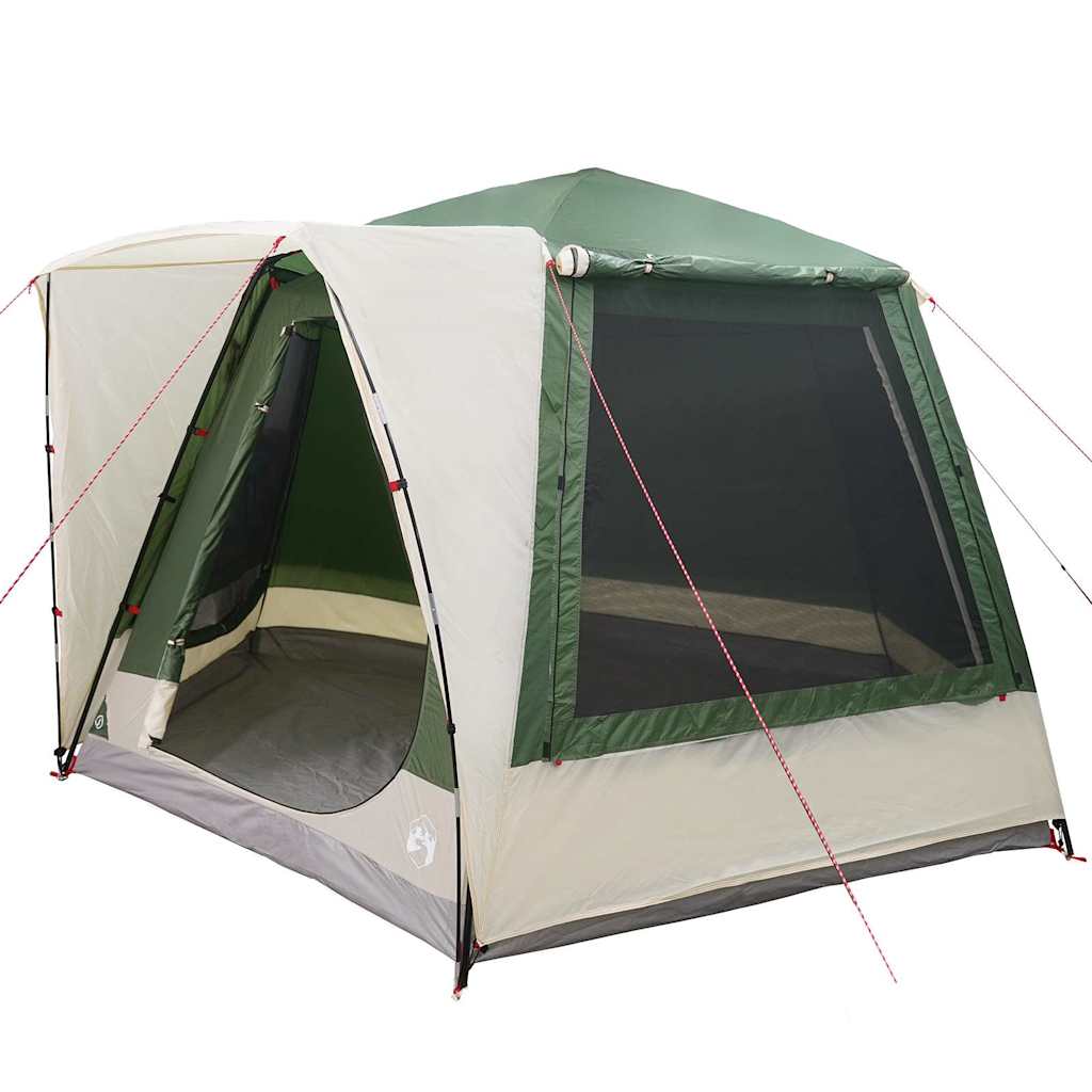 Kempingssátor Zöld 420 x 420 x 227 cm Poliészter