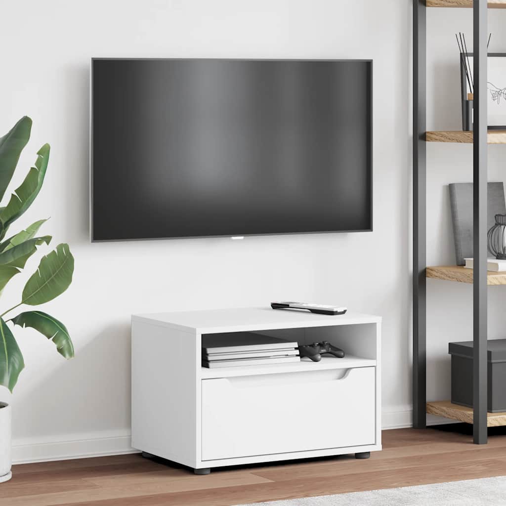 VISNES fehér szerelt fa TV-szekrény 45x40x50 cm