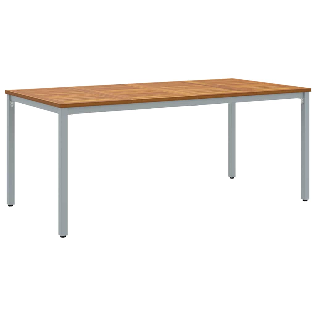 Kültéri asztalok Természetes és Szürke 180 x 90 x 75 cm