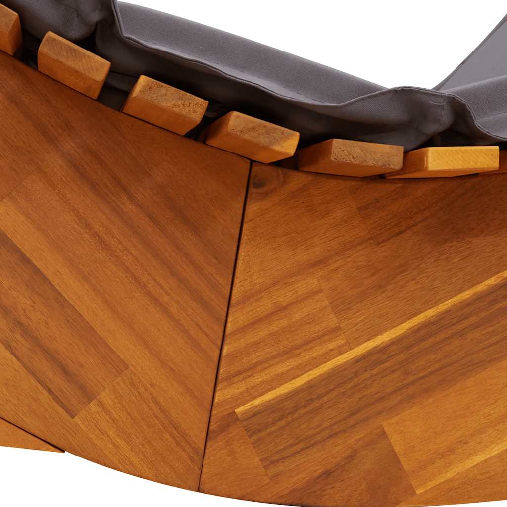 tömör akácfa hintaszék napozóágy párnával