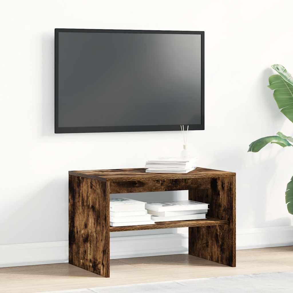 füstös tölgy színű szerelt fa TV-szekrény 60x40x40 cm