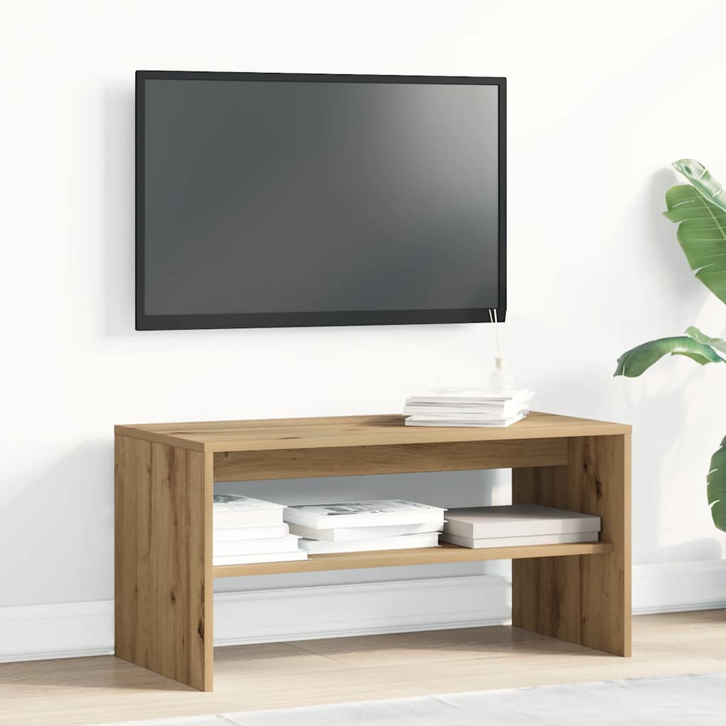 TV szekrény kézműves tölgy 80x40x40 cm műszaki fa