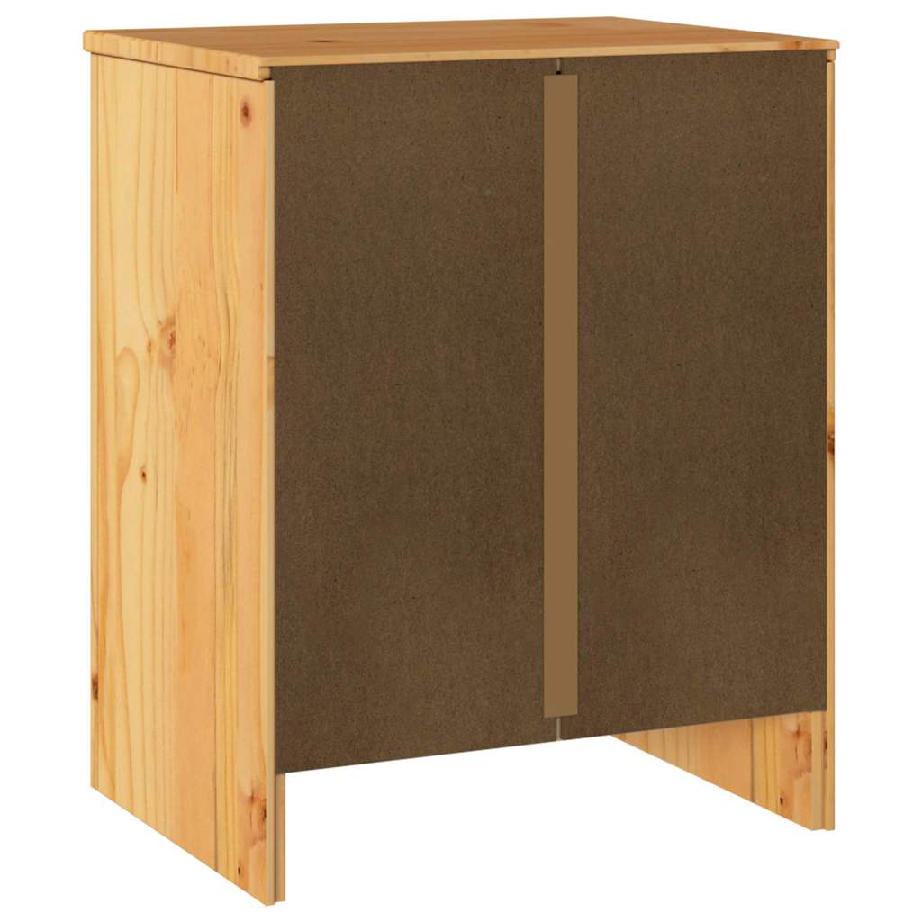 Éjjeliszekrény Drammen Tölgyszínű 45 x 35 x 56 cm Tömör fenyőfa