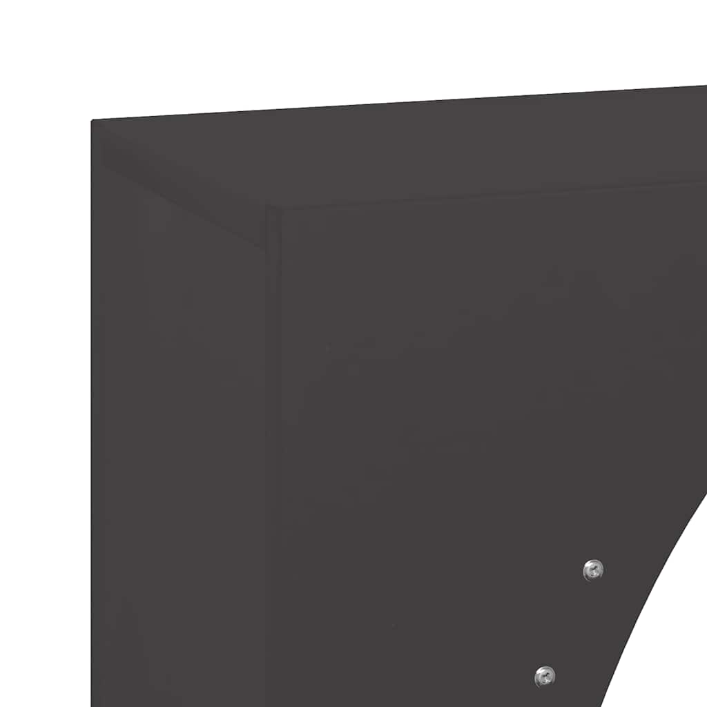 fekete hidegen hengerelt acél tűzifatároló 50x23x100 cm