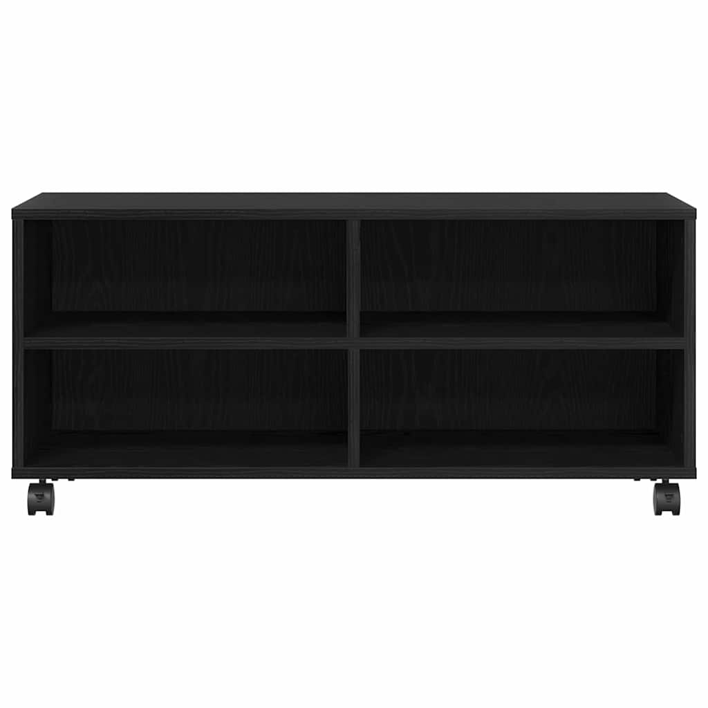 TV szekrény Fekete 90 x 35 x 40.5 cm Faanyag