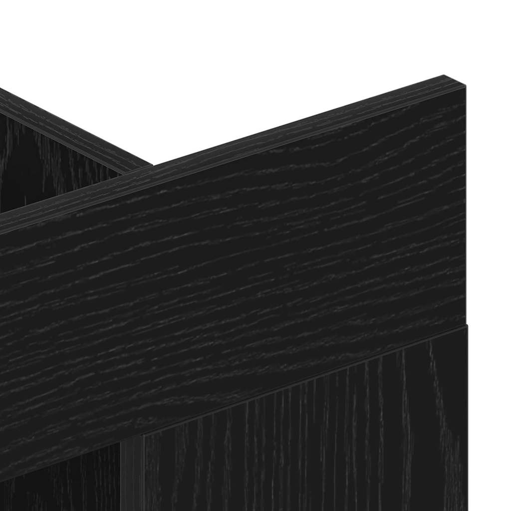 TV szekrény Musta tammi 152 x 22 x 113 cm Faanyag